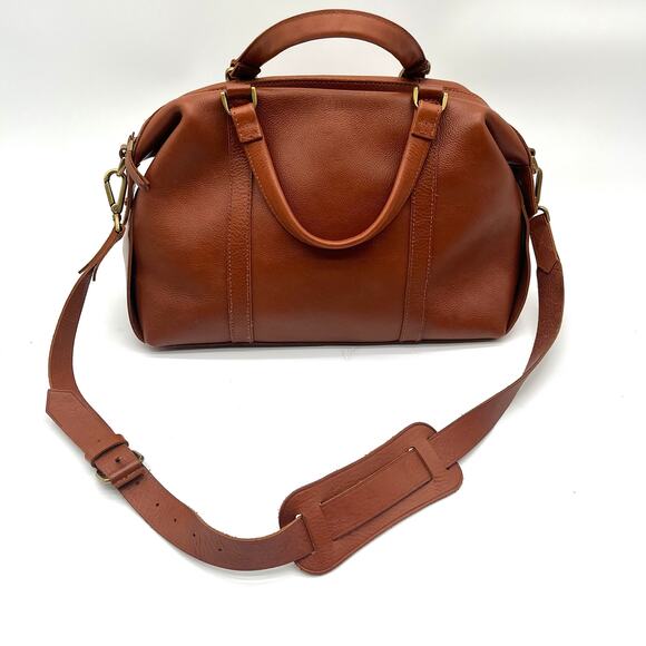 Madewell Handbags - MADEWELL Leather Satchel, Brown